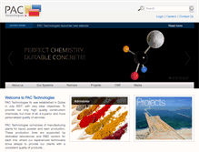 Tablet Screenshot of pactechnologies-ae.com